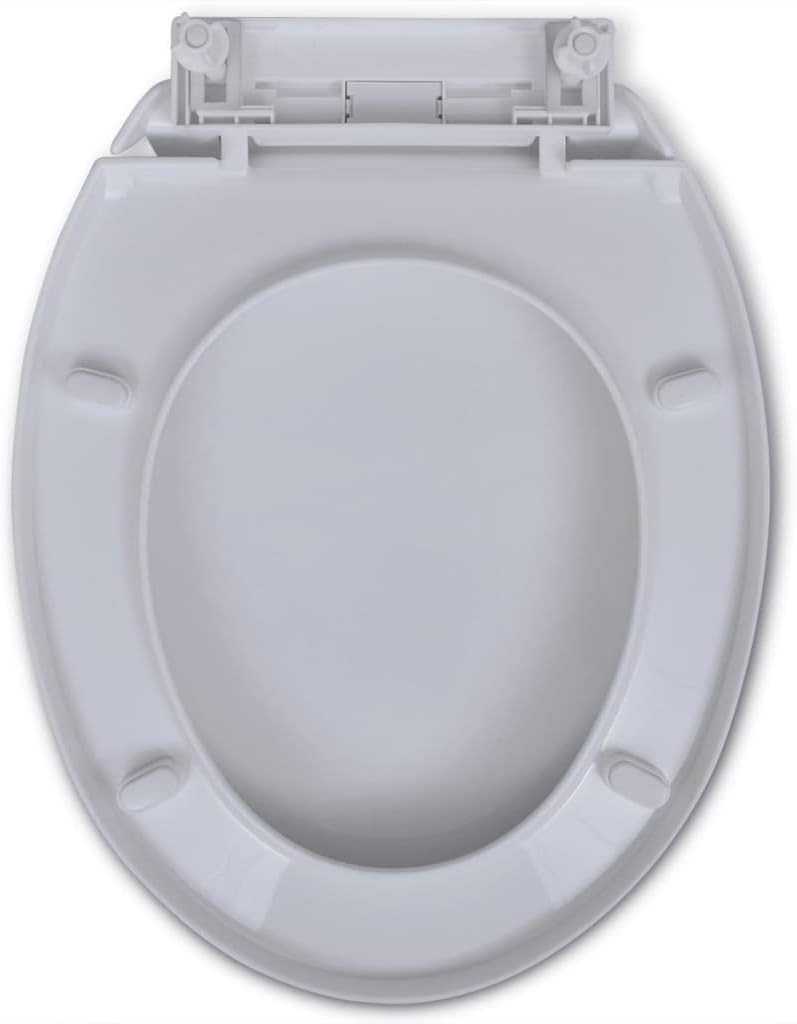 AAGAZA Toilet Seat, Rubber Pad Sanitarytoilet Seat Adjustable for Bathroom