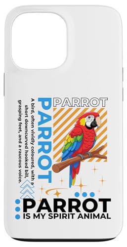 Parrot Is My Spirit �A�j�}�� �J���C�C���� �ʔ��� �I�E�� �X�}�z�P�[�X iPhone 13 Pro Max �p