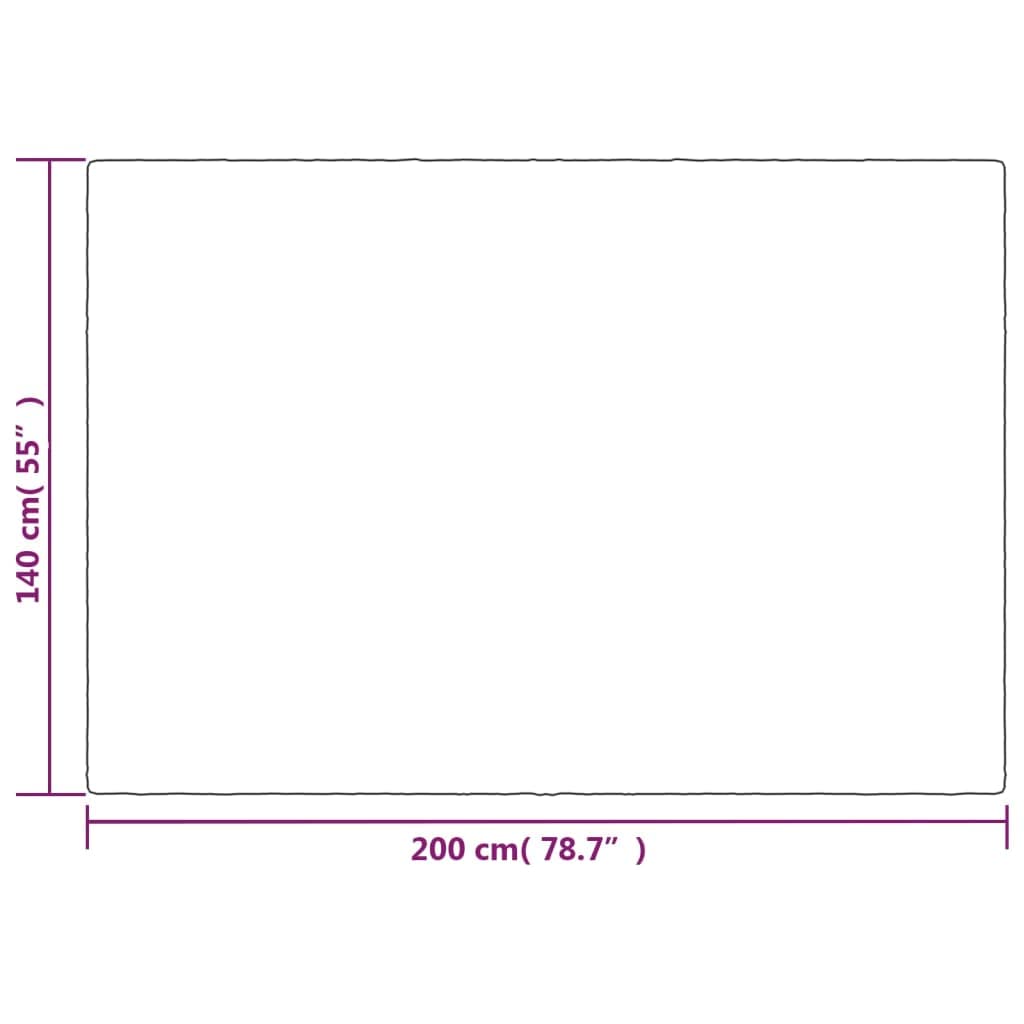 vidaXL Manta con Peso y con Funda Tela Gris 10 kg 140x200 cm