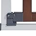 Munchkin® Auto Close Modern™ Pressure Mounted Baby Gate for Stairs, Hallways and Doors, Walk Through with Door, 2 x 40.5 x 29 inches, Dark Wood and Silver Metal