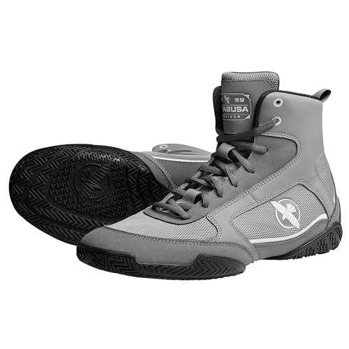 Hayabusa Pro Boxing Shoes for Men & Women - Grey, 13
