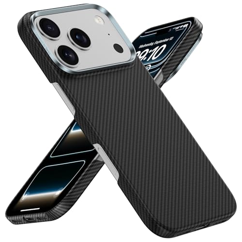 BENKS Ultra Dünn für iPhone 17 Pro Max Hülle für MagSafe, Aus Dupont Kevlar Aramidfaser Gefertigt, Handyhülle iPhone 17 Pro Max Case Stoßfest Kratzfest Slim iPhone Hülle, ArmorAir 600D