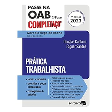 Capa do livro Passe na Oab 2ª Fase - Fgv - Prática Trabalhista - 7ª edição 2023