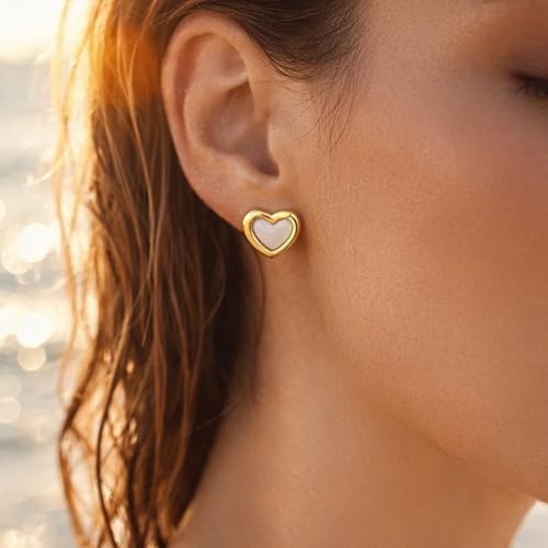 Image of Rubans Demi Fine Stainless Steel Stud Earrings Daily Gift for Women & Girls