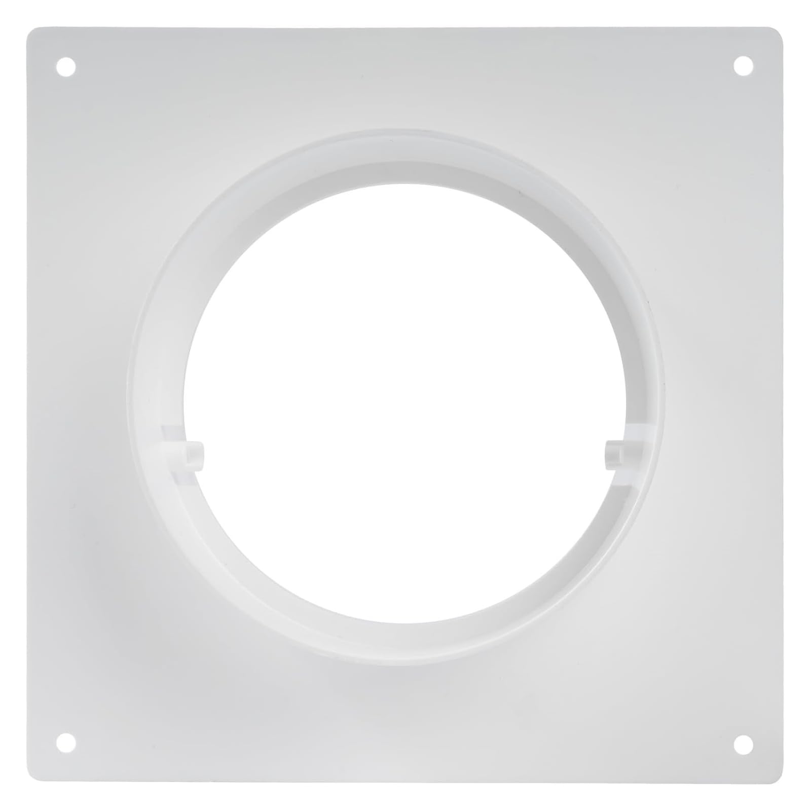 Piceioep 4 Inch ABS Polystyrene Square Lip Link for Round Ventilation Conduits Handheld CONDITIONING and Dryers Ensuring Stable Distribution Lip Link