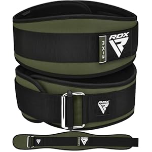 RDX Weight Lifting Belt AUTO LOCK, 6.5” Padded Back Support, Men Women Gym Fitness Bodybuilding Powerlifting Weightlifting Workout, Deadlift Squat, Pro Exercise Equipment