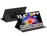 AOKER 15.5' Portable Monitor for Laptop - Ultra-Thin 1080P FHD 93% Screen Ratio 120% sRGB Wide Color HDR USB-C HDMI Display Gaming Monitor with Smart Cover & Stand for PC MAC Phone PS4/5 Xbox Switch