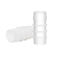 Vista 4 de Quickun Accesorio de Unión de Manguera de Púas de Plástico, 1" x 1" Empalme de Púas Reparador Junta Adaptador Ajuste (Paquete de 5)