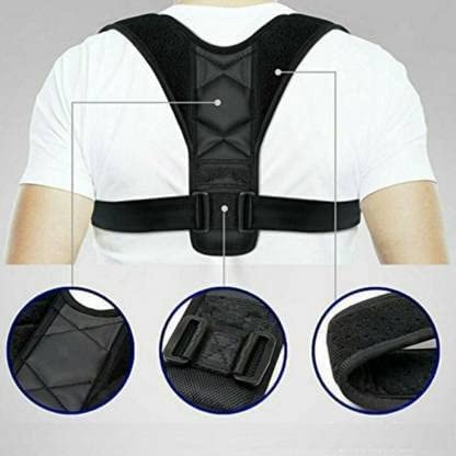 Back Posture Corrector for Men & Women. Posture Corrector Belt For Back & Shoulder Back Straightener Brace for Spine & Body Posture Correction, Backbone Support Belt (Black)