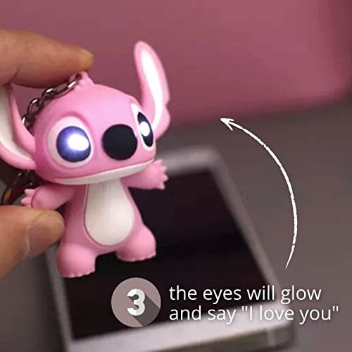2Pcs Murine And Angel Keychain Cartoon Key Chains For Kids Girls Boys Cartoon Couple Keychain For Keys Backpack Bag Phone Cartoon Keychain Gift For Birthday Christmas New Year #TOP4