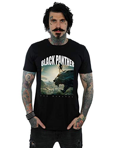 Image of Marvel Men's Black Panther for Wakanda T-Shirt Black XX-Large