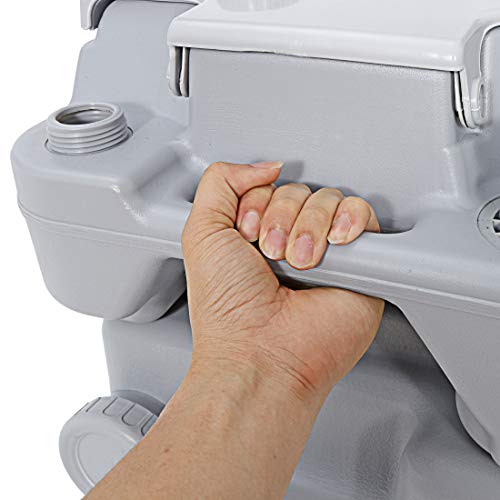 Saturnpower 0269 6.6 Gallon Portable Toilet, Flush Porta Potty, High Density Polyethylene Density Polyethylenewith Detachable Tank For Camping, Rv thumb #6
