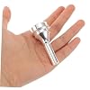 Toyvian Cornet Mouthpiece Replacement for Cornet Brass Instrument Accessory Suitable for Professional and Beginner Players Easy to Install Durable Metal Short Number Mouthpiece