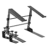 Tiger Laptop DJ Stand with Adjustable Height (24�36 cm) and Width (24�29 cm), Table Top Metal Stand, Desktop Clamps and Foam Padded Base, Anti-Slip Soft Foam Padding #1