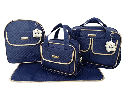 Kit Bolsa Maternidade com Mochila Menino/Menina (Marinho)
