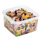 Mini Müsli Bars Mix Box aus Dänemark mit Apfel, Aprikose, Banane und Cranberry...