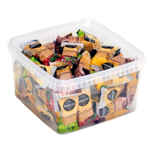 Mini Müsli Bars Mix Box aus Dänemark mit Apfel, Aprikose und Cranberry Geschmack 700g (ca. 45 Stück)