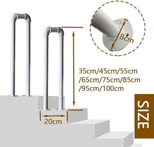 Supports de main courante de 45 cm pour rampe d'escalier instable