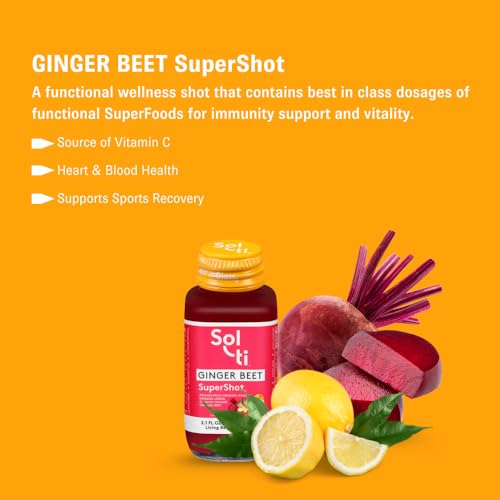 Sol-ti, Organic Ginger Beet Supershot, 2.1 FZ - Thumbnail 2