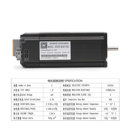 Moteur boucle fermée NEMA23 absolu 17 bits sans perte de pas