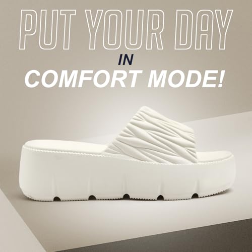 Image of EVA Women Slider | Lightweight Cushioned Slip-On Slides | Anti-Skid, Water-Friendly, Quick-Dry | Indoor /Outdoor Comfort