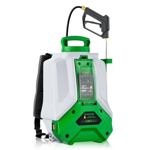 ALIENTABI Battery Powered Backpack Sprayer 4 Gallon Electric Sprayer Equipped with a Big Pump 65/95 PSI Battery Waterproof Sprayer for Spraying Cleaning