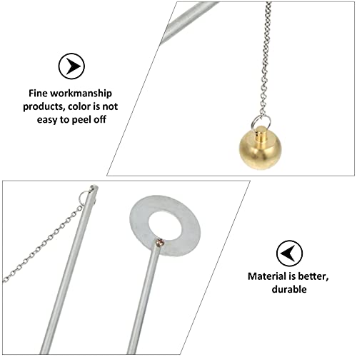 ULTECHNOVO 1 Conjunto Experimento Bola de Cobre Ferro Hoop Experiência Ferramentas de Expansão Térmi