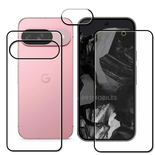 DOMCHI Front & Back & Camera Lens Tempered Glass Screen Protector Compatible For Google Pixel 9 Full Screen Coverage With Easy Installation Kit For Cellphone… (B0DCVLNKL9) Amazon Price History, Amazon Price Tracker
