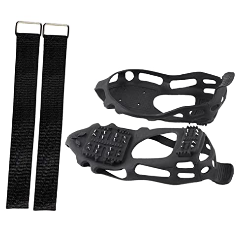 Veemoon 1set Non- Ice Grippers for Shoes Spike Crampons for Climbing Fishing TPE - Shoe for Traction Design