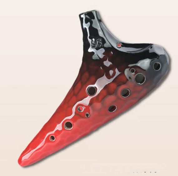 Ocarina 12 Trous Instrument Débutant - Mélodie Vagues De La Mer En Dolomite