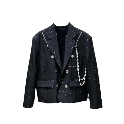 Veste à paillettes homme pour soirée et clubbing chic à chaîne