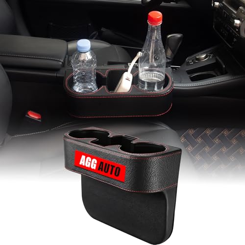 AggAuto Portavasos para Carros con Almacenamiento Negro miniatura 1