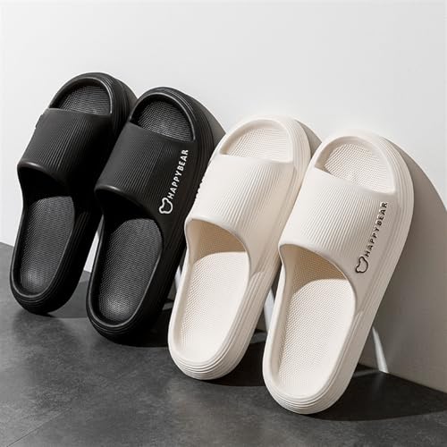 Slippers 2024 New Indoor Mute Slippers Soft Thick Bottom Home Slippers Bathroom Bath Non-Slip Shower Shoes Men and Women Summer Sandals(Yellow,36-37)4