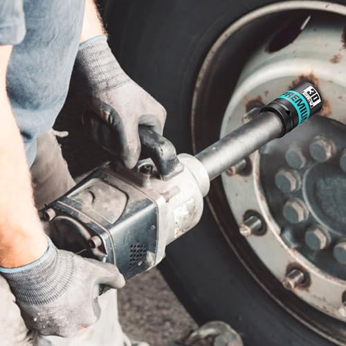 Image of 10 Piece 1 inch Drive Impact Socket Set, Metric Axle Nut Sockets, 21-41mm Thicker Jumbo Sockets, Socket Set, 6 Point, Cr-V, Vehicle and Apparatus Maintenance
