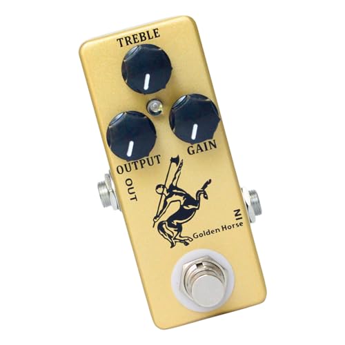 Pédale d'effet overdrive guitare en métal idéale pour vos sessions studio et répétitions