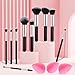 Valentines Day Gifts for Her, Gifts for Women Teen Girls Wife Sister Makeup Brushes Set 13 Pcs Foundation Concealer Blush Sponge Professional Beauty Accessories Birthday Christmas Stocking Stuffers