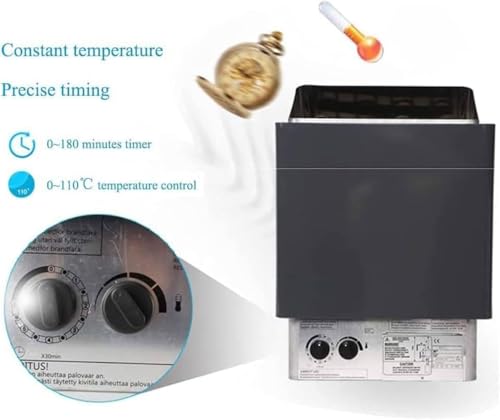 Calentador eléctrico de sauna con controlador interno y temporizador de 3 horas para bienestar 8