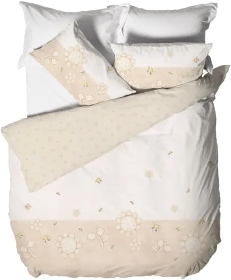 Housse de couette beige haut de gamme Thun Ligne Elegance 100% coton