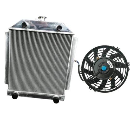 Radiateur en aluminium V8 1949-1953 avec ventilateur thermique pour auto ancienne MT