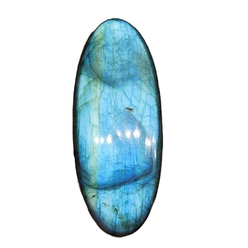 Labradorite naturelle 58x33mm cabochon ovale pour création de bijoux DIY