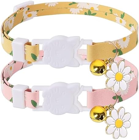 Curated visual reference: Cat Collars With Quick Release Buckle Uk Reference: Luckyopt Cat Collar Adjustable 7 12 Inch Quick Release Cat