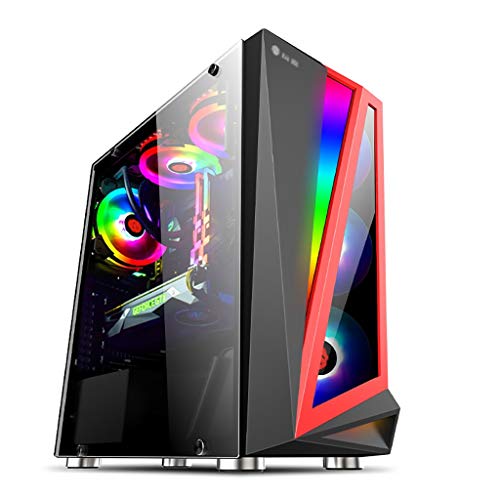 ⭐ Il PC supporta fino a 5 ventole da 120mm di raffreddamento dello chassis (Il telaio non contiene un ventilatore), installazione raffreddato ad acqua è pronto, si può liberamente fai da te