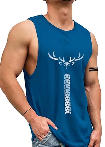 Image of AUSK Vest for Men || Gym Sports Men Tshirt || Summer wear Regular Fit T-Shirt for Men