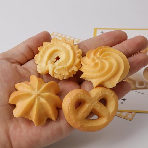 4pcs Cookie Brooches Set - Imitation Biscuit Lapel Pins, Cute Cartoon Dessert Badges for Backpacks/Clothing/Hats, Baking-Themed Jewelry Accessories for Cookie Enthusiasts Gourmet Collectibles 6