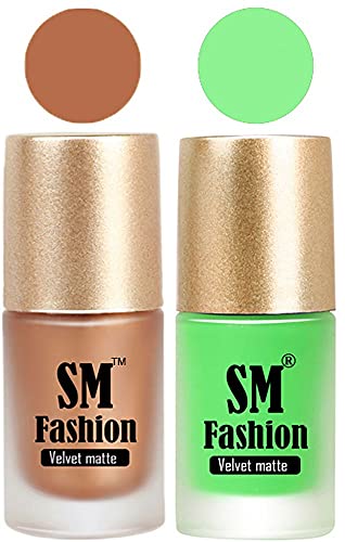 Image of Nail Polishes, Metallic Gold-Lime Velvet Matte Nail Paint Combo Set of 2 Pcs 7ml each