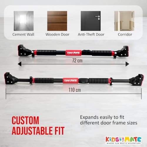 Image of Kidsmate Hanging Rod and Pull Up Bar for Kids & Adults | 200 Kg Capacity