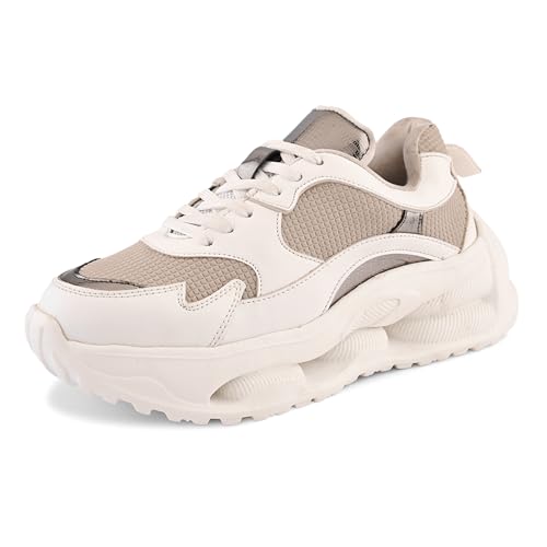 Image of Centrino Women's Sneakers |Strong Grip,Thick Laces,Cushioned Insoles | Lightweight Cool Colour Design & Stylish Look for Casual Wear,Travel,College & Everyday Use Outfits for Woman /Girls /Ladies(9346)