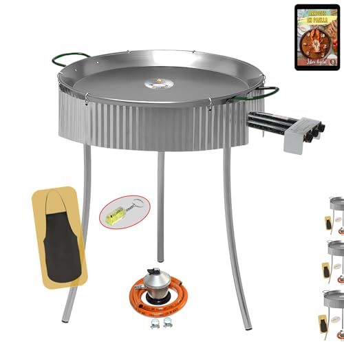 Padella per Paella Smalitriata: La Classifica dei Più Venduti nel 2025 10 COMBOI Kit Paellero 70 cm, Bruciatore Gas 60 cm, Paella Acciaio Lucido, Ricettario Digitale