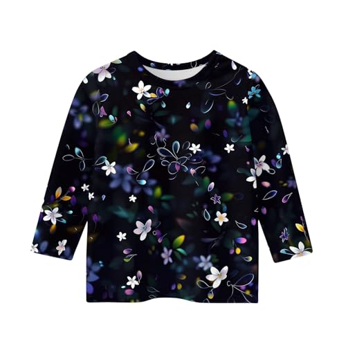 FlekmanArt Preppy Clothes for Girls 10-12 Crewneck 3/4 Sleeve Sweatshirts Printed Lightweight Basic Tees Fall Winter Pullover2