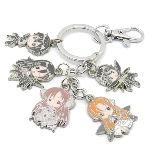 Sword Art Online Porte-clés avec 4 mini figurines Chibi